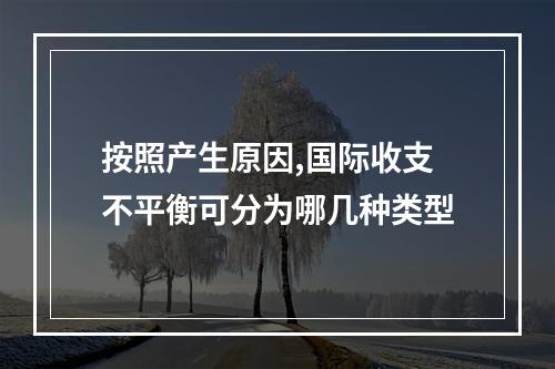 按照产生原因,国际收支不平衡可分为哪几种类型