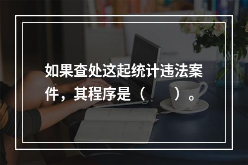 如果查处这起统计违法案件，其程序是（　　）。