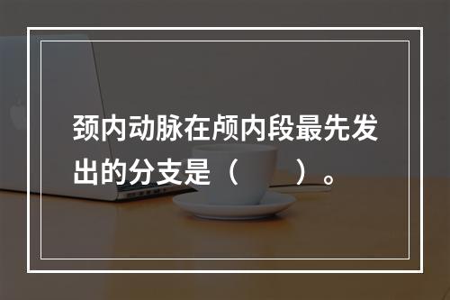 颈内动脉在颅内段最先发出的分支是（　　）。