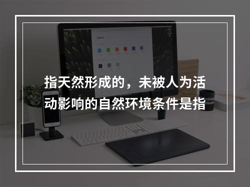 指天然形成的，未被人为活动影响的自然环境条件是指