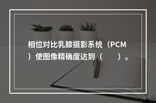 相位对比乳腺摄影系统（PCM）使图像精确度达到（　　）。