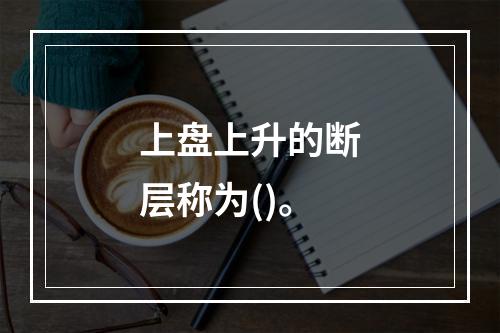 上盘上升的断层称为()。