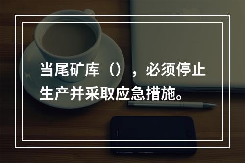 当尾矿库（），必须停止生产并采取应急措施。