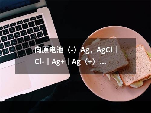 向原电池（-）Ag，AgCl｜Cl-‖Ag+｜Ag（+）的