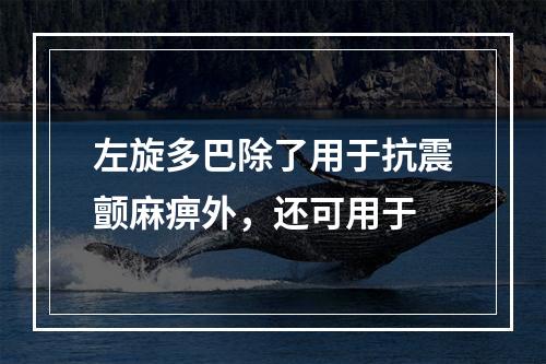 左旋多巴除了用于抗震颤麻痹外，还可用于