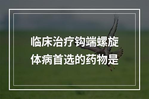 临床治疗钩端螺旋体病首选的药物是