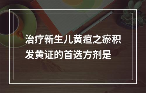 治疗新生儿黄疸之瘀积发黄证的首选方剂是