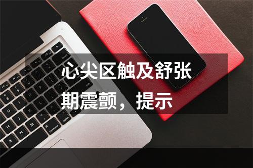 心尖区触及舒张期震颤，提示