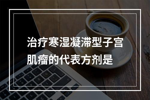 治疗寒湿凝滞型子宫肌瘤的代表方剂是