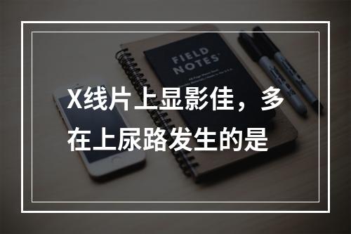 X线片上显影佳，多在上尿路发生的是