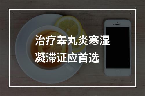 治疗睾丸炎寒湿凝滞证应首选