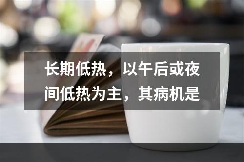 长期低热，以午后或夜间低热为主，其病机是