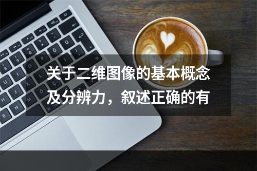 关于二维图像的基本概念及分辨力，叙述正确的有