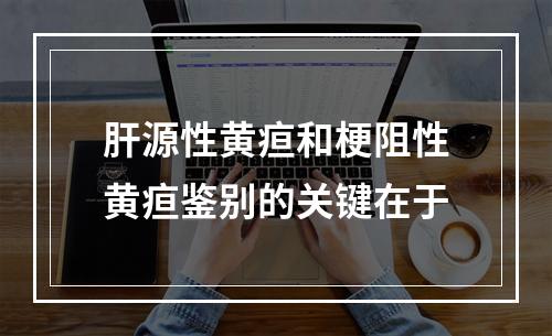 肝源性黄疸和梗阻性黄疸鉴别的关键在于