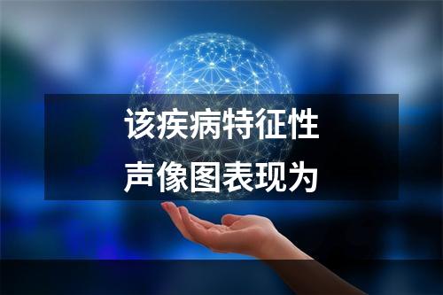 该疾病特征性声像图表现为