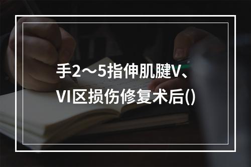 手2～5指伸肌腱V、Ⅵ区损伤修复术后()