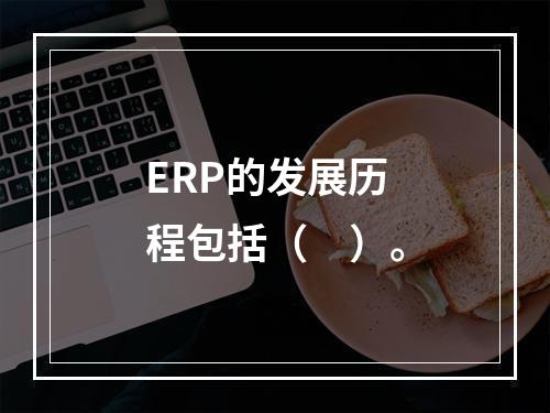 ERP的发展历程包括（　）。