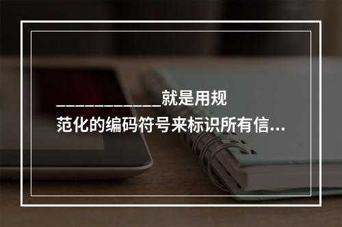 ___________就是用规范化的编码符号来标识所有信息实