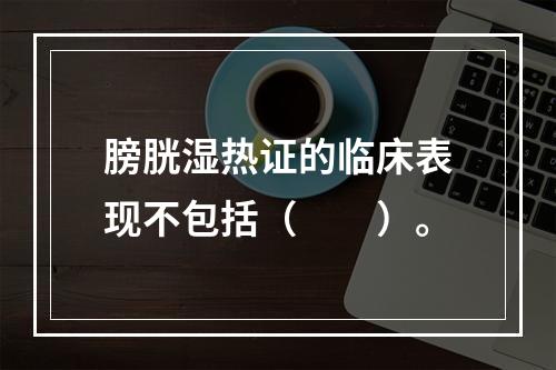 膀胱湿热证的临床表现不包括（　　）。