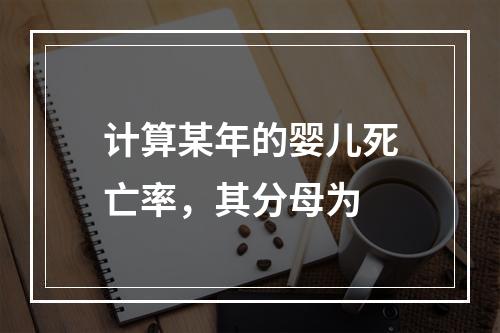 计算某年的婴儿死亡率，其分母为