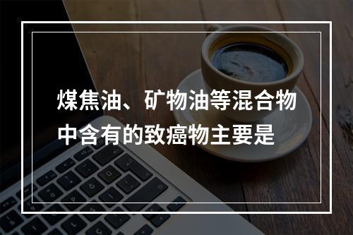 煤焦油、矿物油等混合物中含有的致癌物主要是