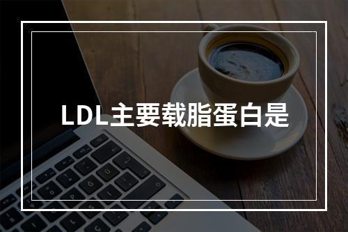 LDL主要载脂蛋白是