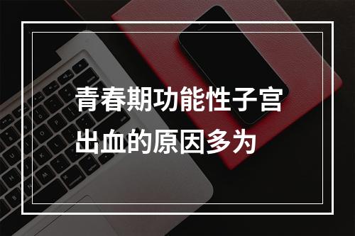 青春期功能性子宫出血的原因多为