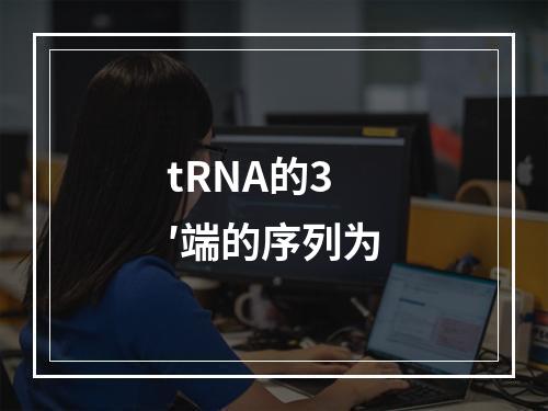 tRNA的3′端的序列为