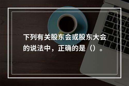 下列有关股东会或股东大会的说法中，正确的是（）。