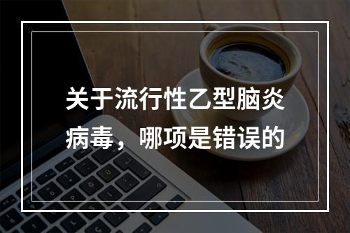 关于流行性乙型脑炎病毒，哪项是错误的