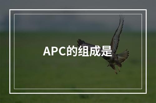 APC的组成是