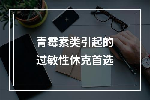 青霉素类引起的过敏性休克首选