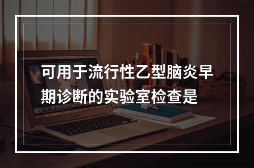 可用于流行性乙型脑炎早期诊断的实验室检查是