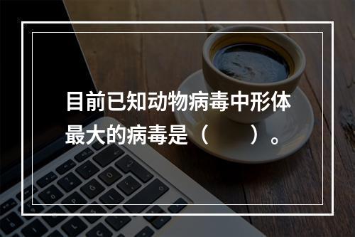 目前已知动物病毒中形体最大的病毒是（　　）。