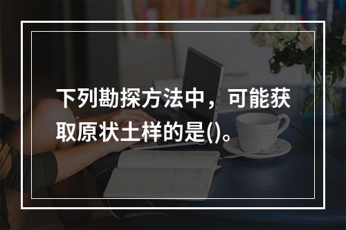 下列勘探方法中，可能获取原状土样的是()。