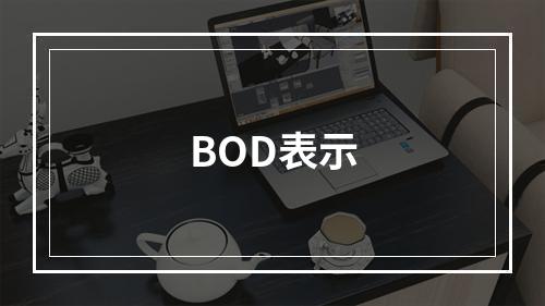 BOD表示