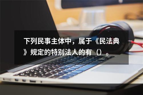 下列民事主体中，属于《民法典》规定的特别法人的有（）。