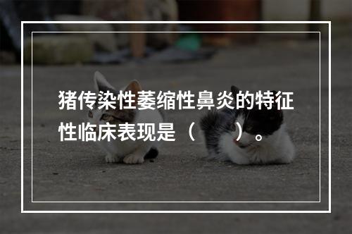 猪传染性萎缩性鼻炎的特征性临床表现是（　　）。