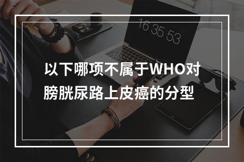 以下哪项不属于WHO对膀胱尿路上皮癌的分型