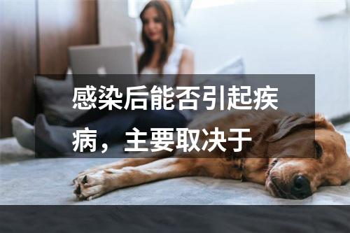 感染后能否引起疾病，主要取决于