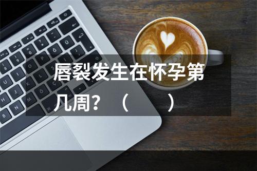 唇裂发生在怀孕第几周？（　　）