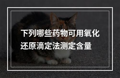 下列哪些药物可用氧化还原滴定法测定含量