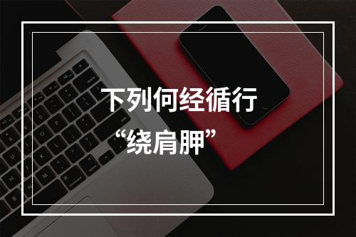 下列何经循行“绕肩胛”