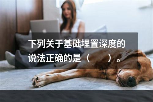 下列关于基础埋置深度的说法正确的是（　　）。