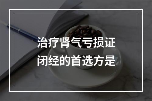 治疗肾气亏损证闭经的首选方是