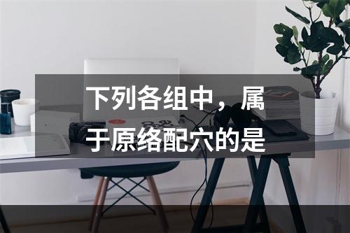 下列各组中，属于原络配穴的是