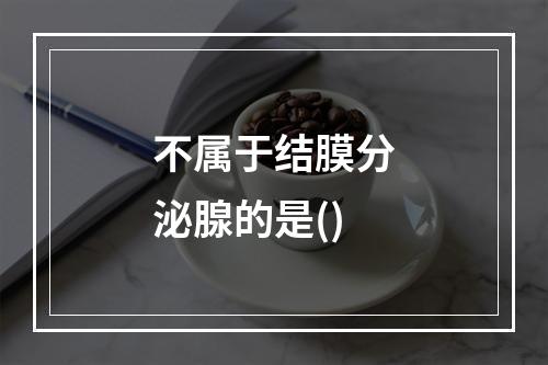 不属于结膜分泌腺的是()