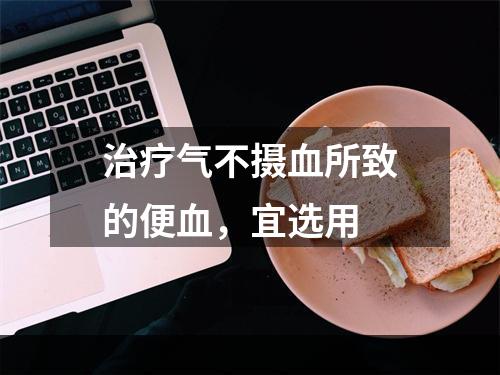 治疗气不摄血所致的便血，宜选用