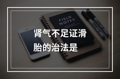 肾气不足证滑胎的治法是