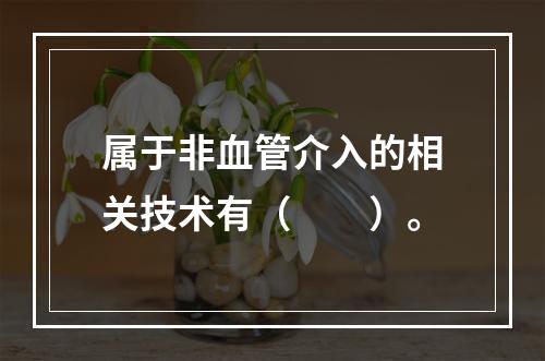 属于非血管介入的相关技术有（　　）。